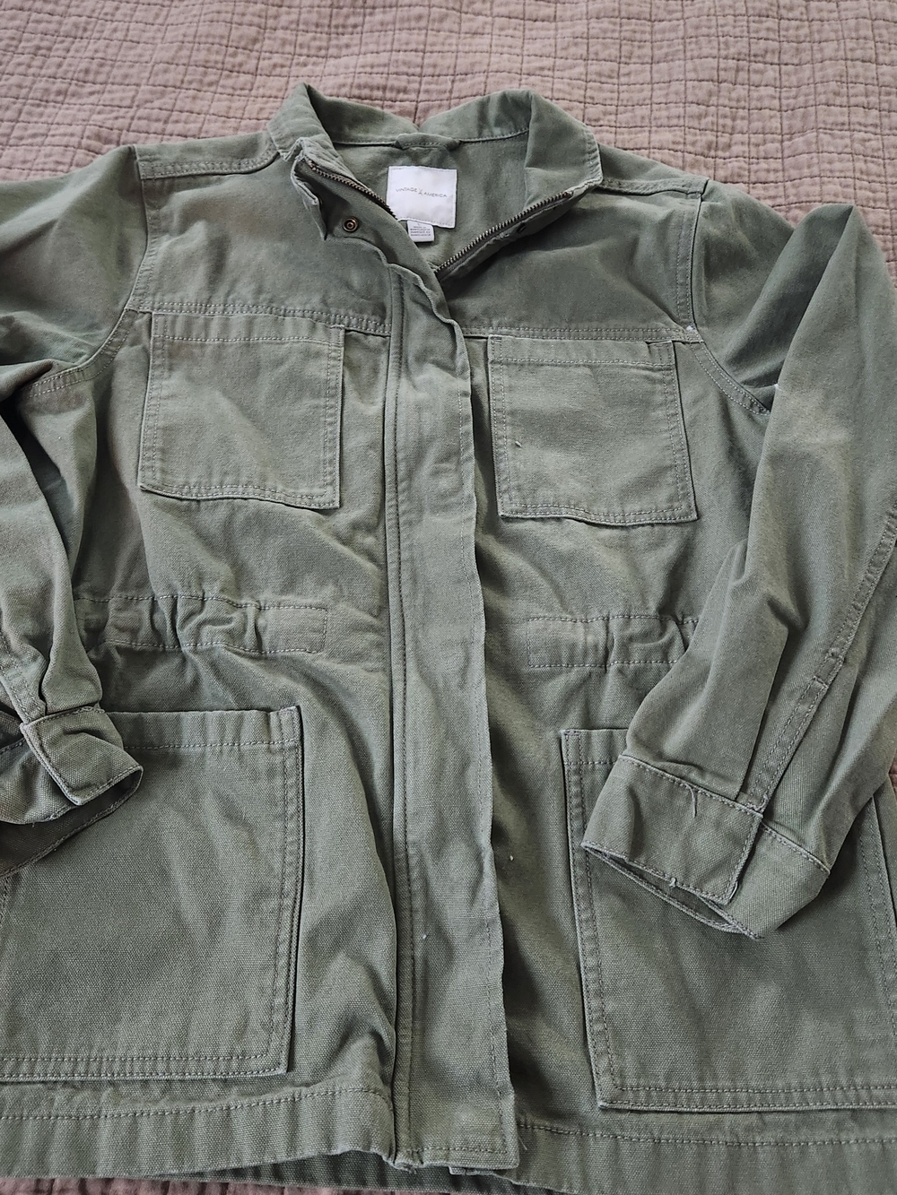 Vintage America Olive Green Utility Jacket